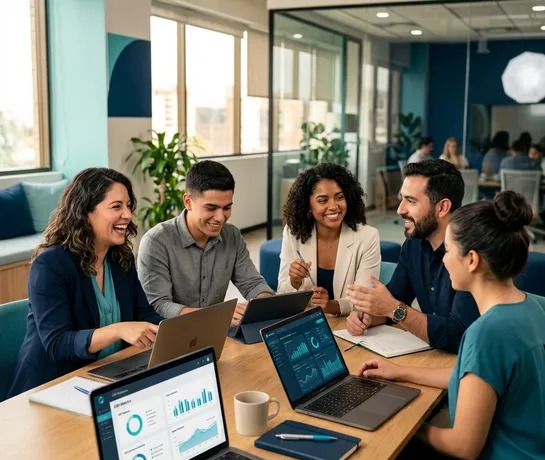 Equipo SM Cloud ERP trabajando